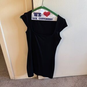 Garage brand short sleeve little black dress size small color white